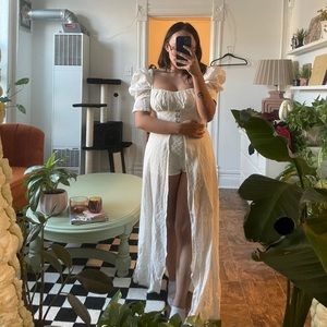 Eggie Eyelet Blouse and Shorts Set